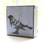 Bird In Baby Blue- 4x4 Art Block
