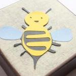 Bee- Cute Art Block- 4x4 Inches