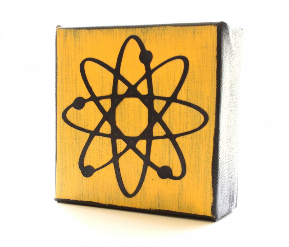 Atom Art Block- Modern Atomic-